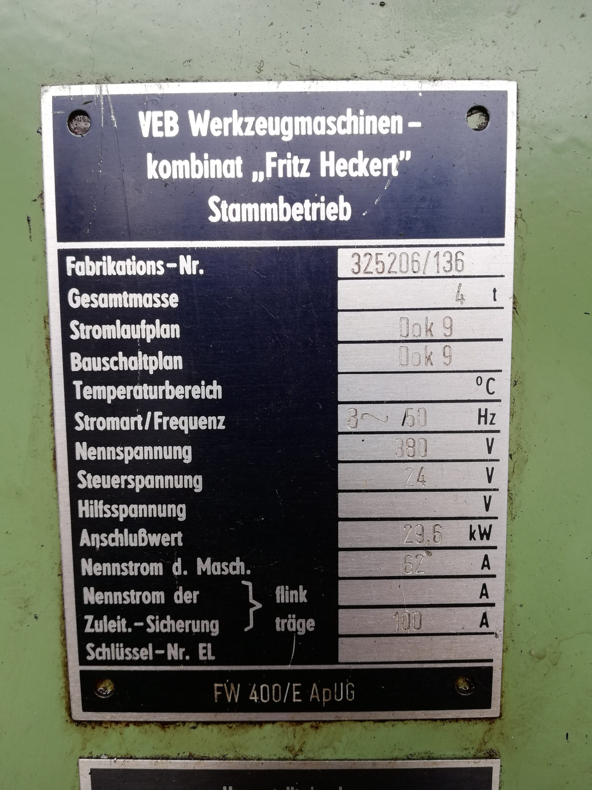 FREZARKA UNIWERSALNA WMW HECKERT FW400 E APUG - obrazek 4