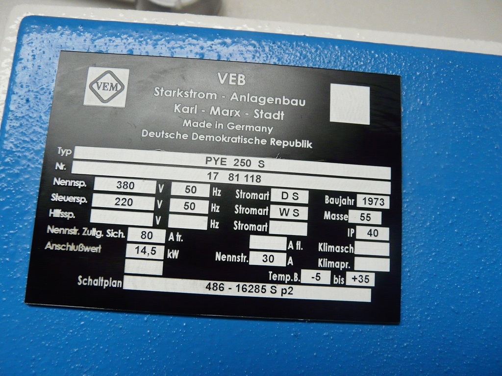 PRASA HYDRAULICZNA WMW PYE 250 S - obrazek 7