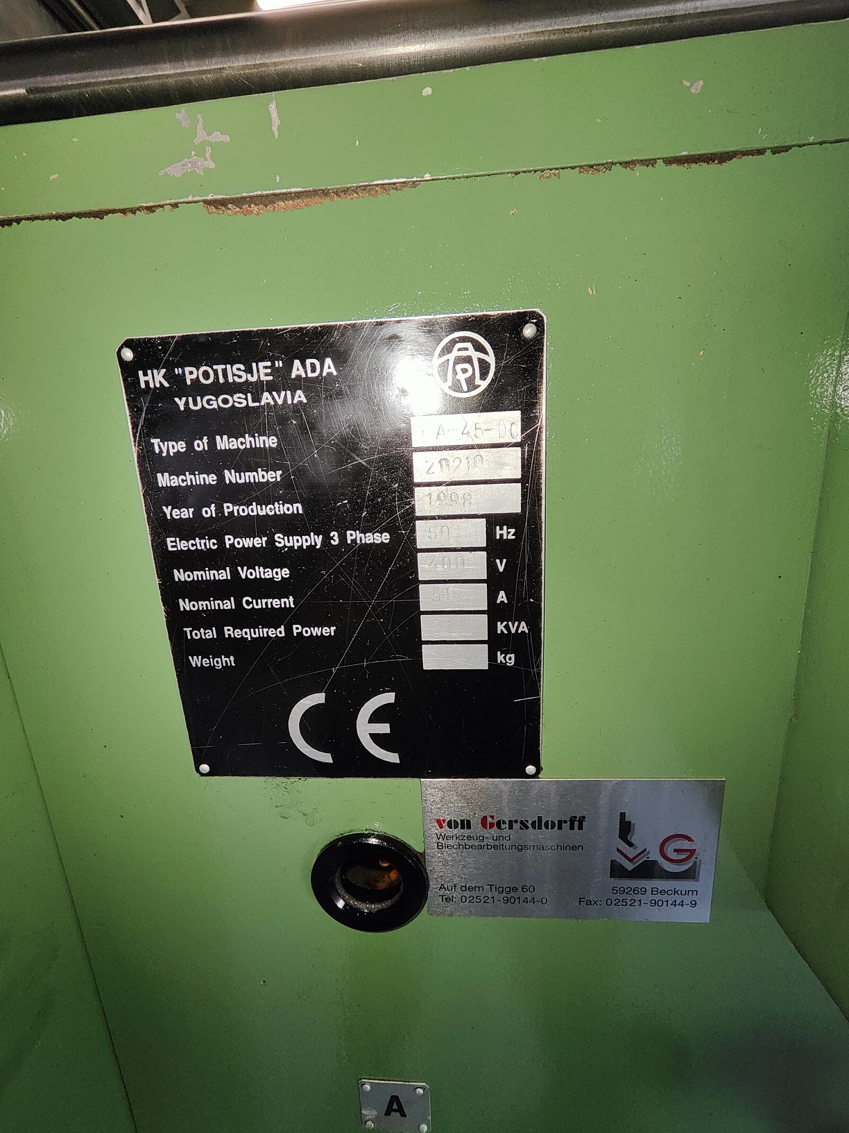 Tokarka Uniwersalna Potisje PA 45 DC x 3500 - obrazek 4