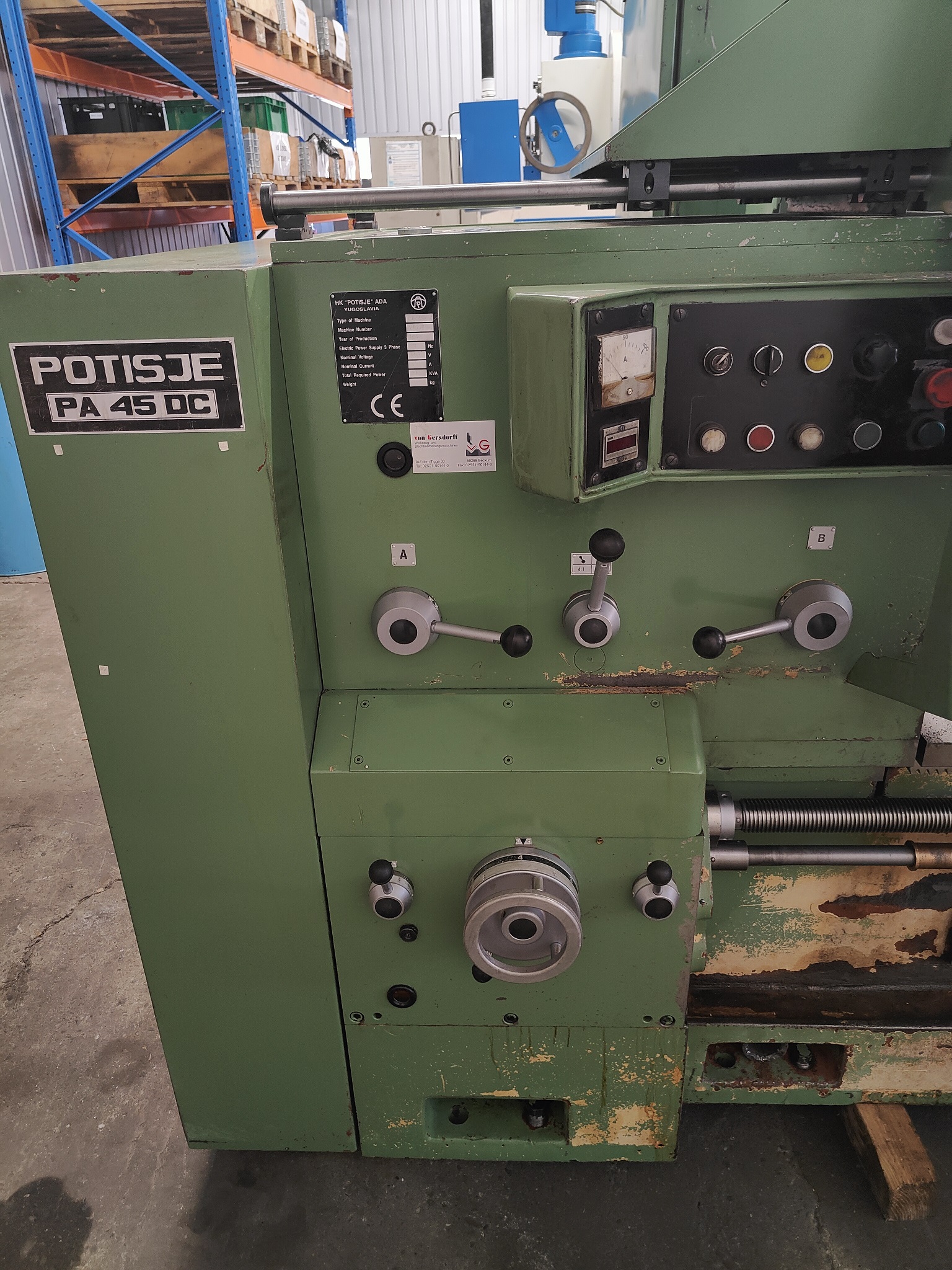 Tokarka Uniwersalna Potisje PA 45 DC x 3500 - obrazek 9